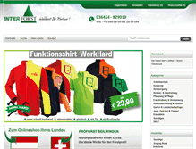 Tablet Screenshot of interforst-shop.de